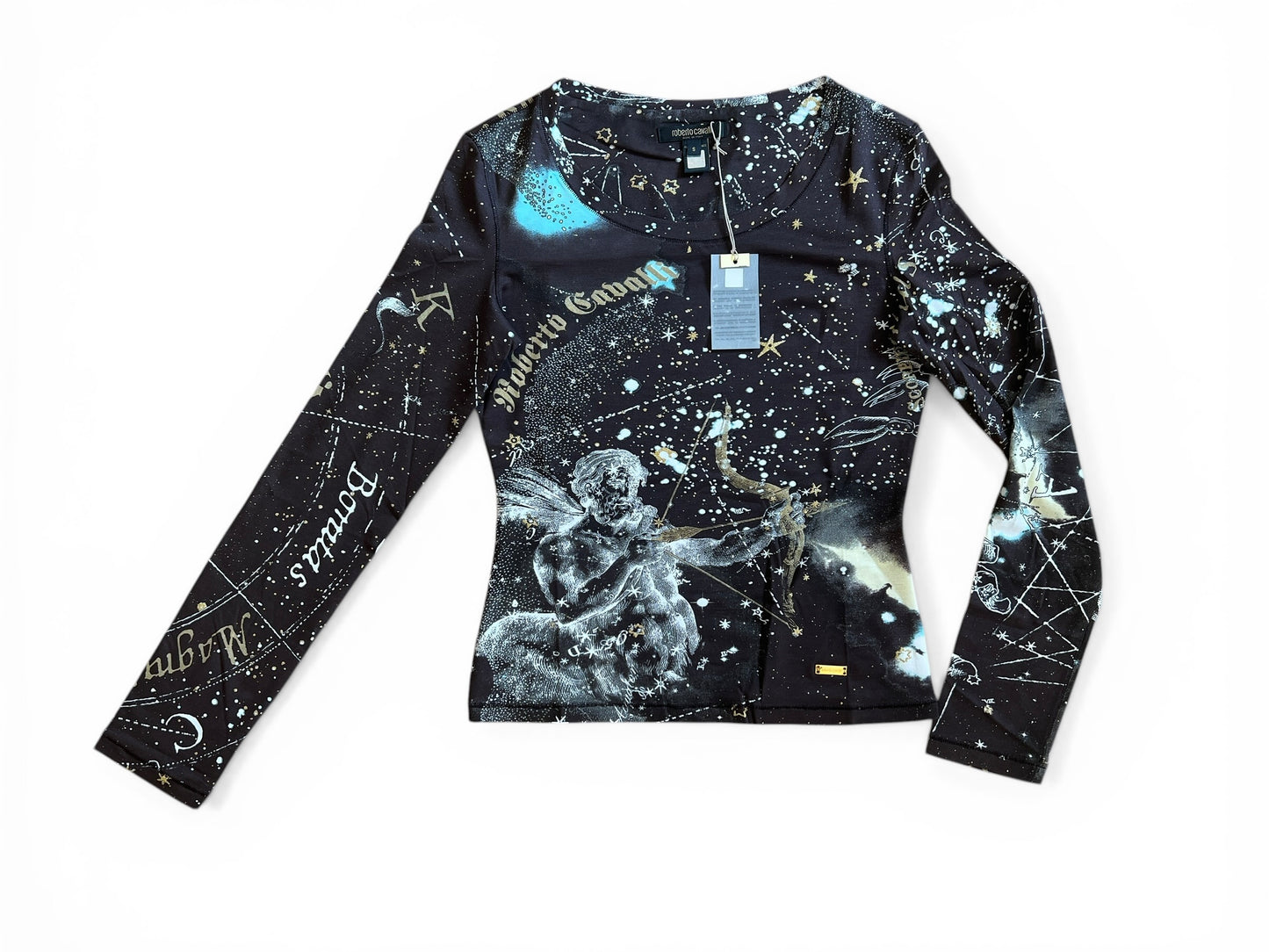 Roberto Cavalli A/W 2003 Constellation Print Top & Jeans Set