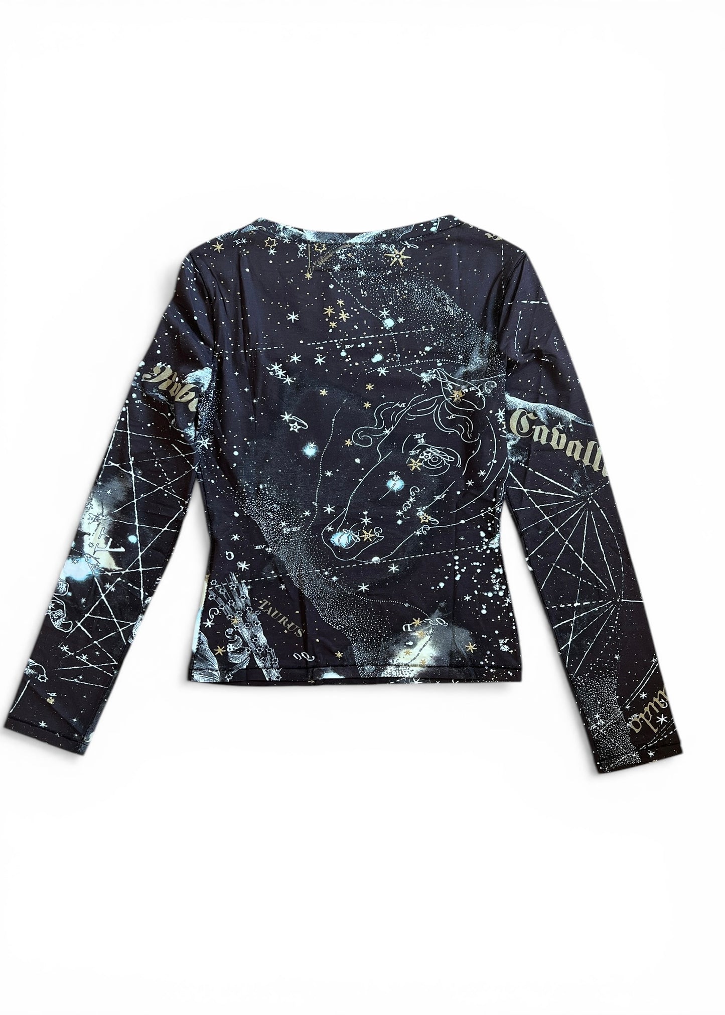 Roberto Cavalli A/W 2003 Constellation Print Top & Jeans Set