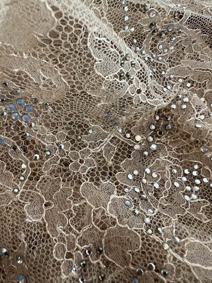 Givenchy Sheer Lace Blouse with Crystals