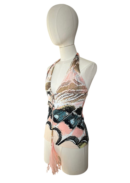 Roberto Cavalli SS 2004 farfalla top