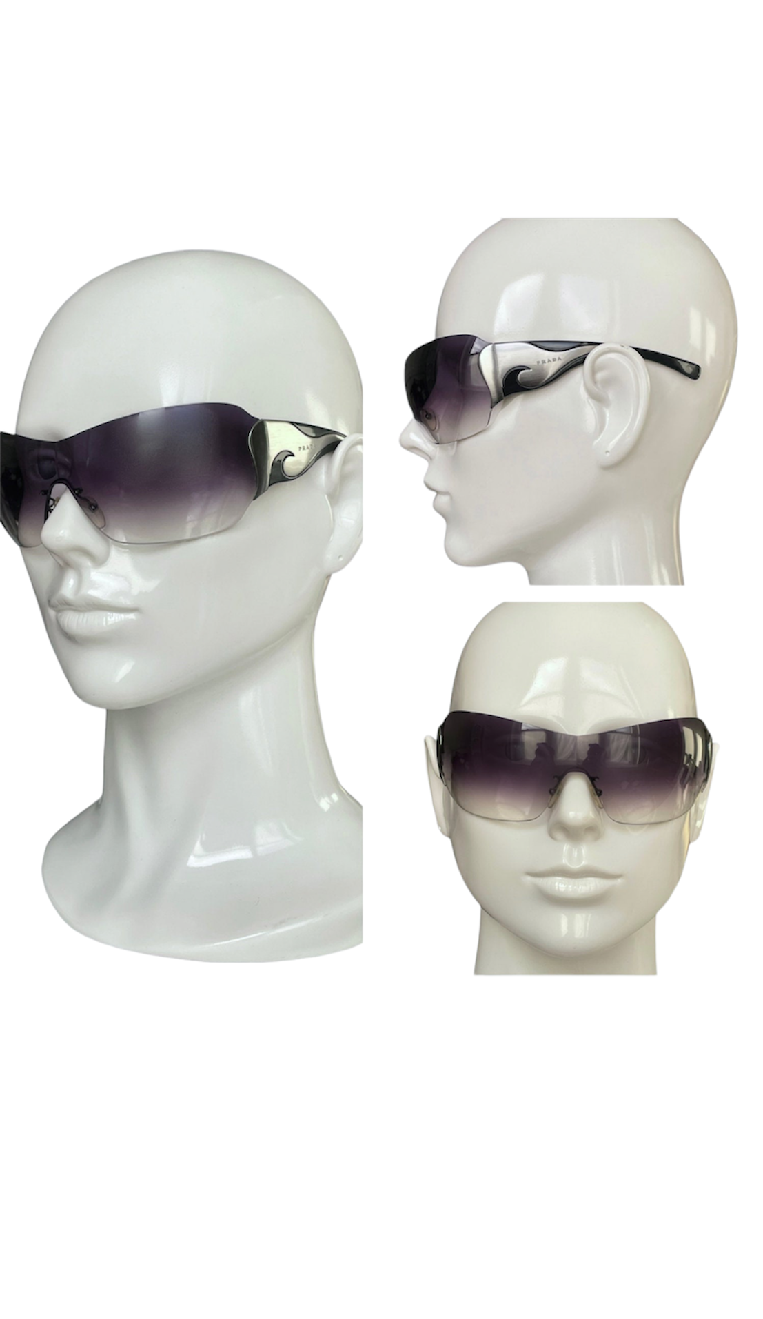 小物 00s archive PRADA rimless sunglasses Prada Sunglass 2000s – RARE ID