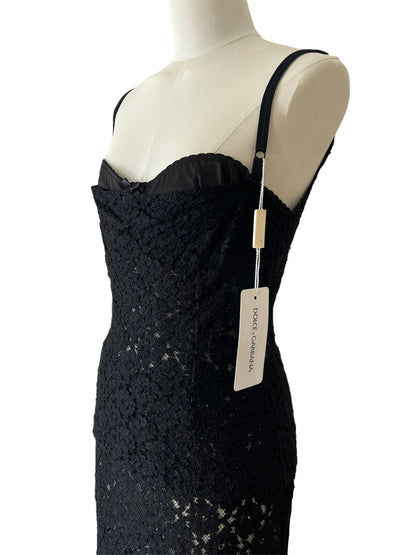 Dolce&Gabbana corsetto, top e gonna nero