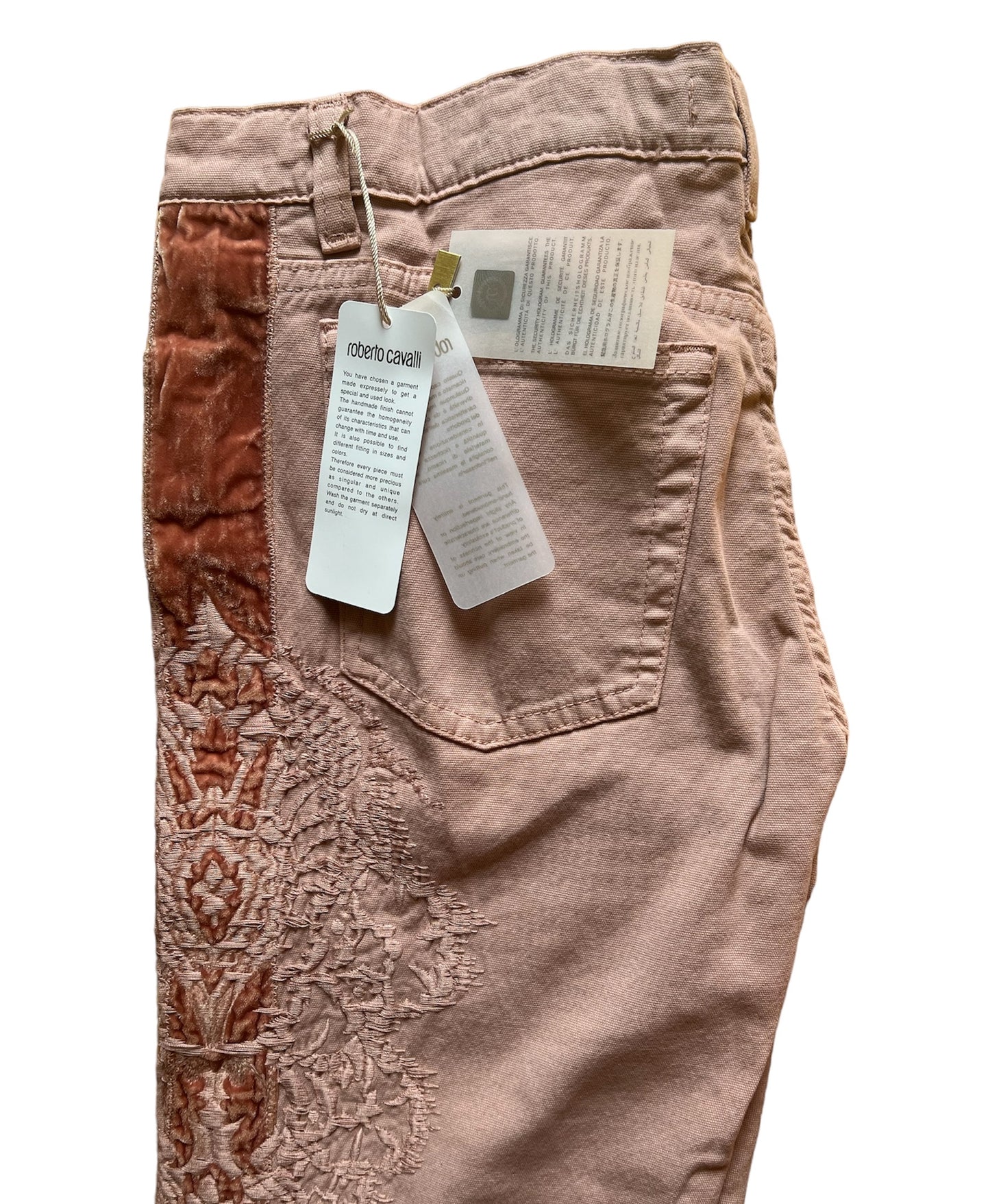 Roberto Cavalli straight pant pale pink