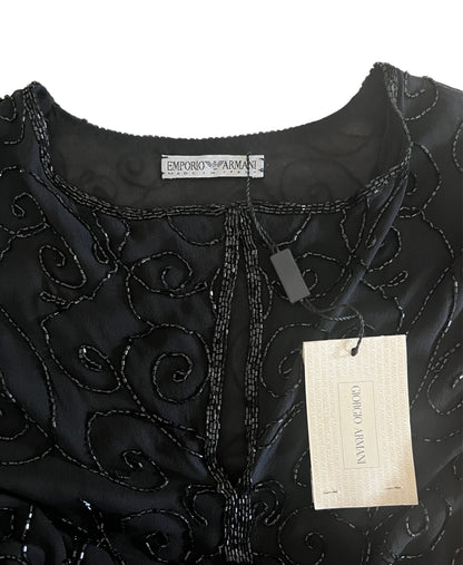 Emporio Armani black evening dress