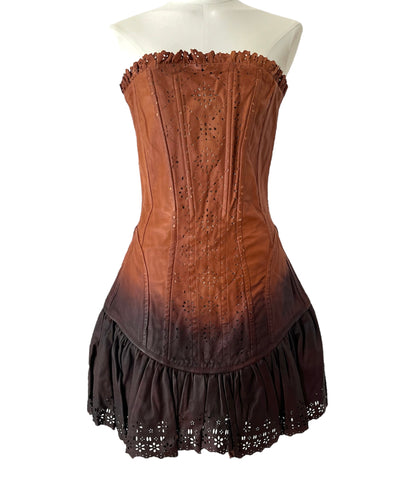 Dolce&Gabbana dark caramel dress