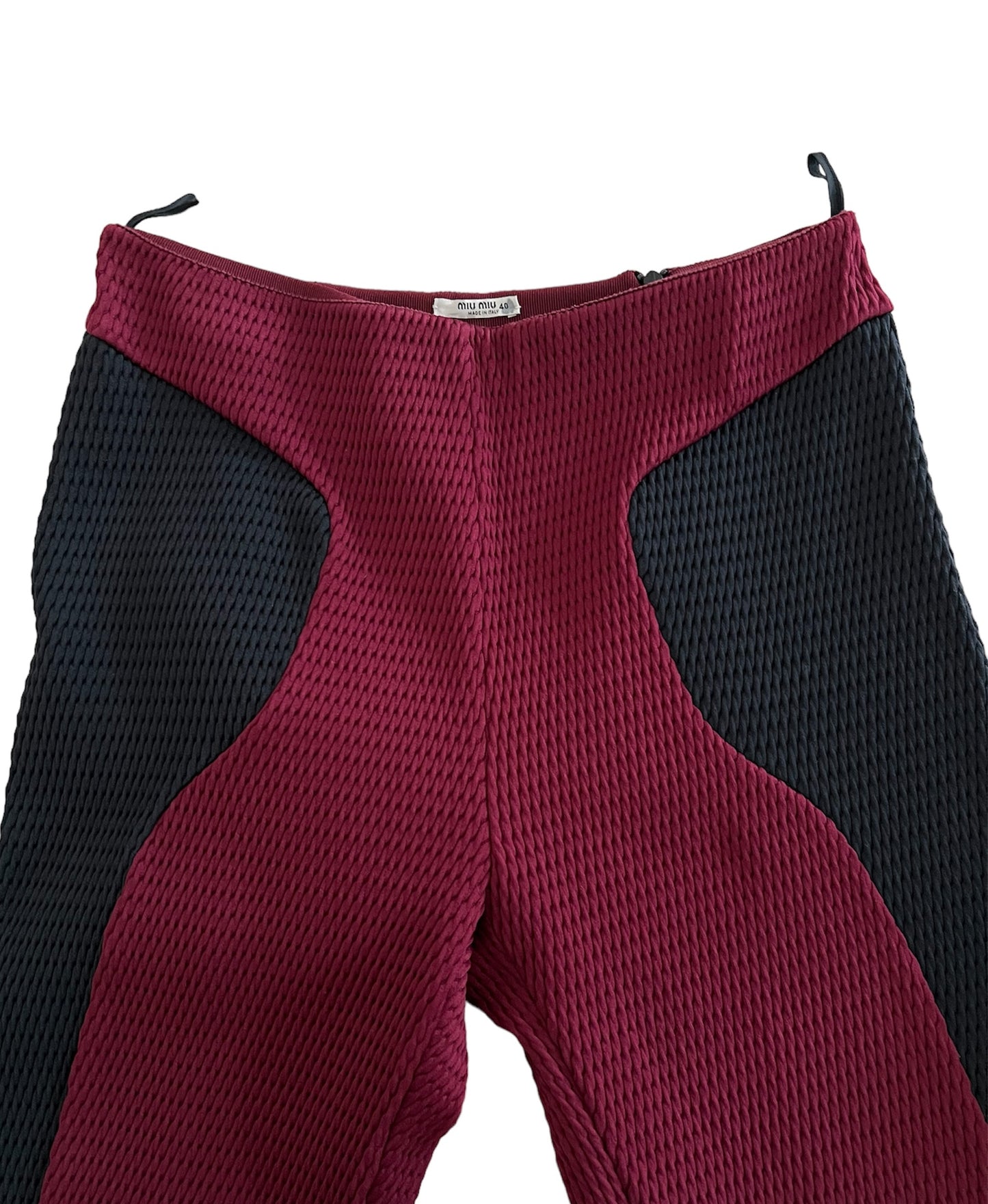 Miu Miu pantalone corto bordeaux