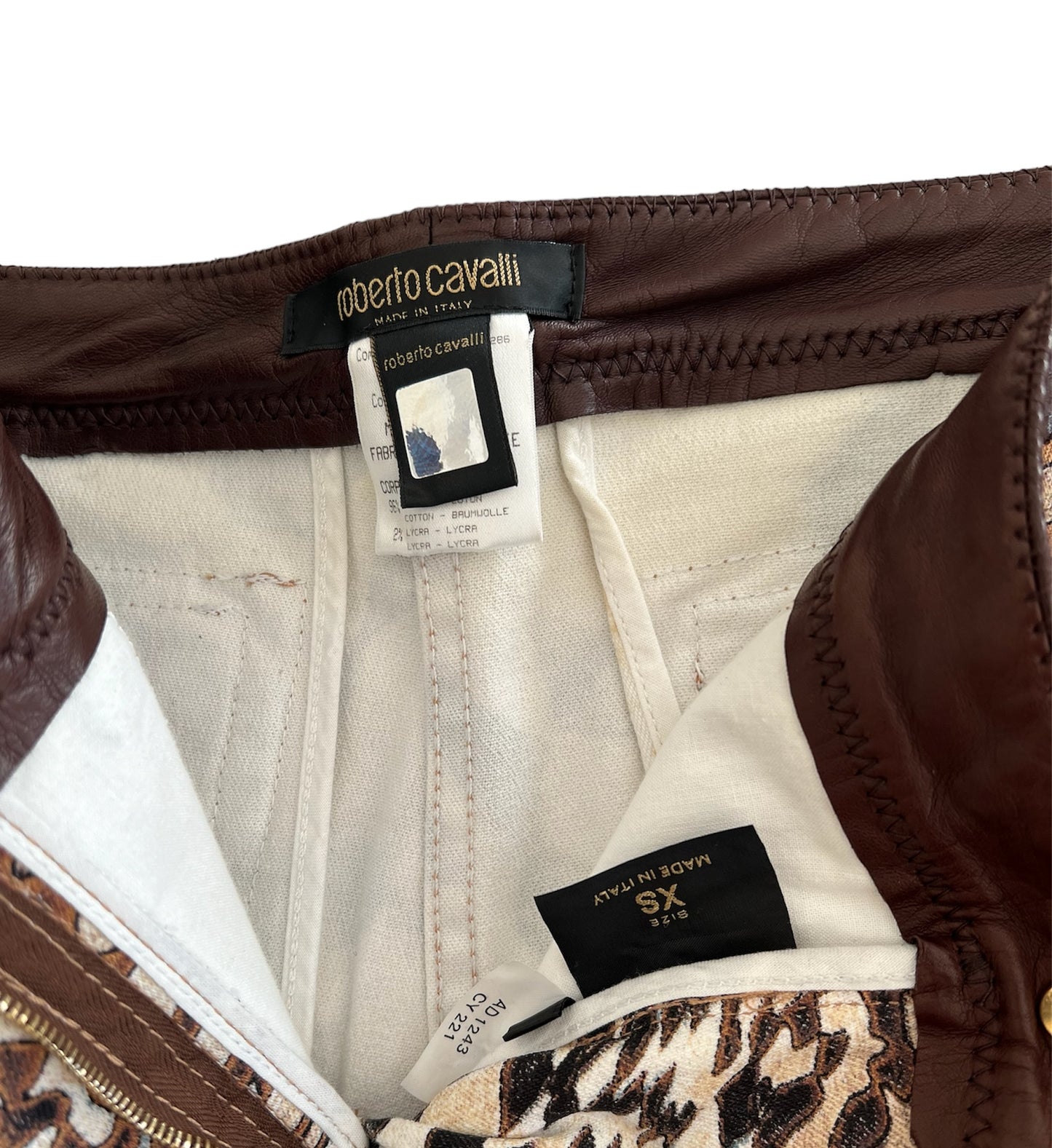 Roberto Cavalli pantalone dritto stampato 