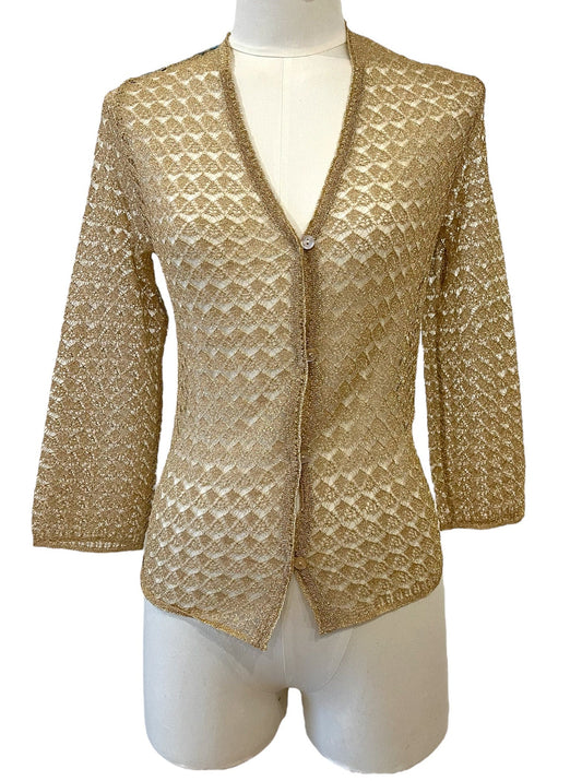 Dolce&Gabbana gold cardigan