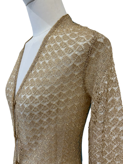 Dolce&Gabbana gold cardigan