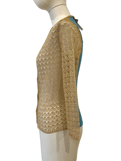 Dolce&Gabbana gold cardigan