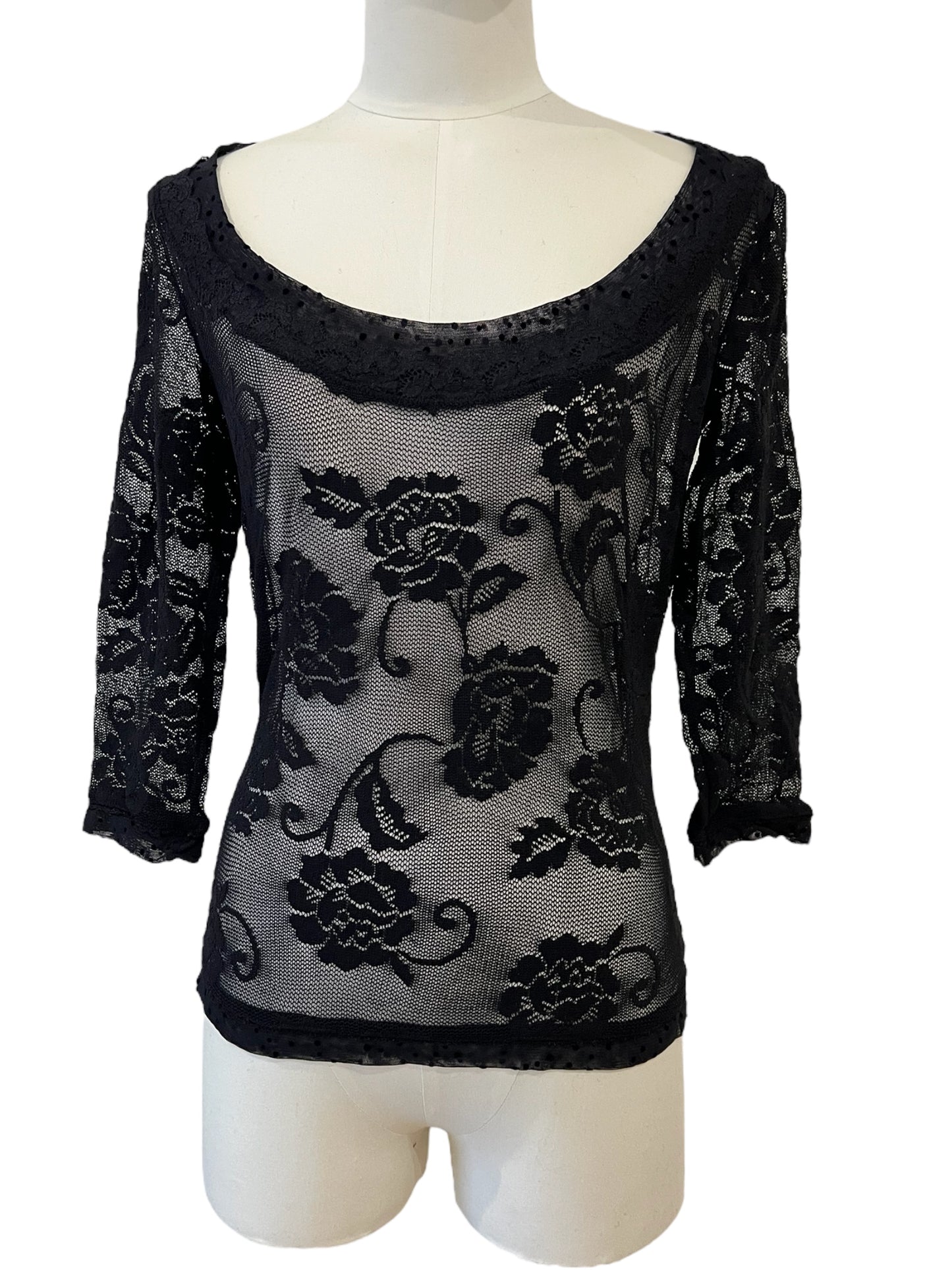 Dolce&Gabbana top in pizzo nero