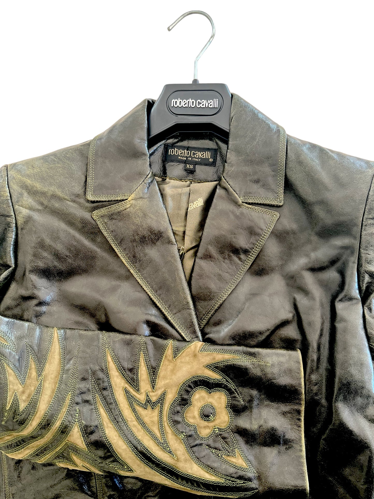 Roberto Cavalli leather jacket