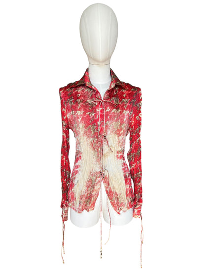 Roberto Cavalli silk printed blouse
