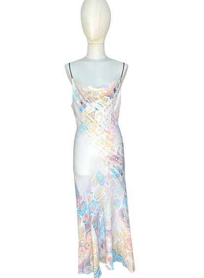 Roberto Cavalli vintage printed silk dress