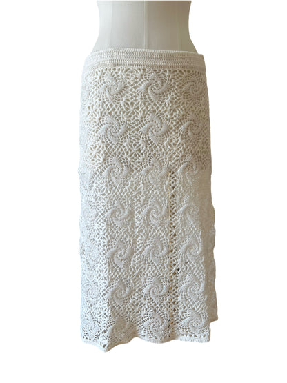 Dolce & Gabbana crochet embroidered skirt