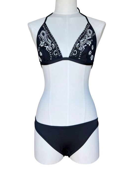 La Perla triangle bikini with embroidery