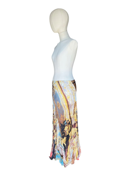 Roberto Cavalli Gonna Midi in Seta