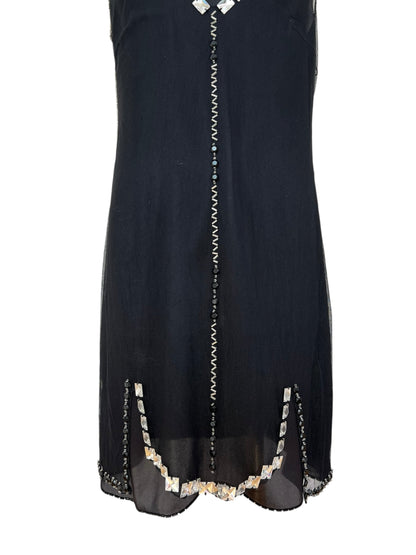Prada FW 1997 embellished mini dress