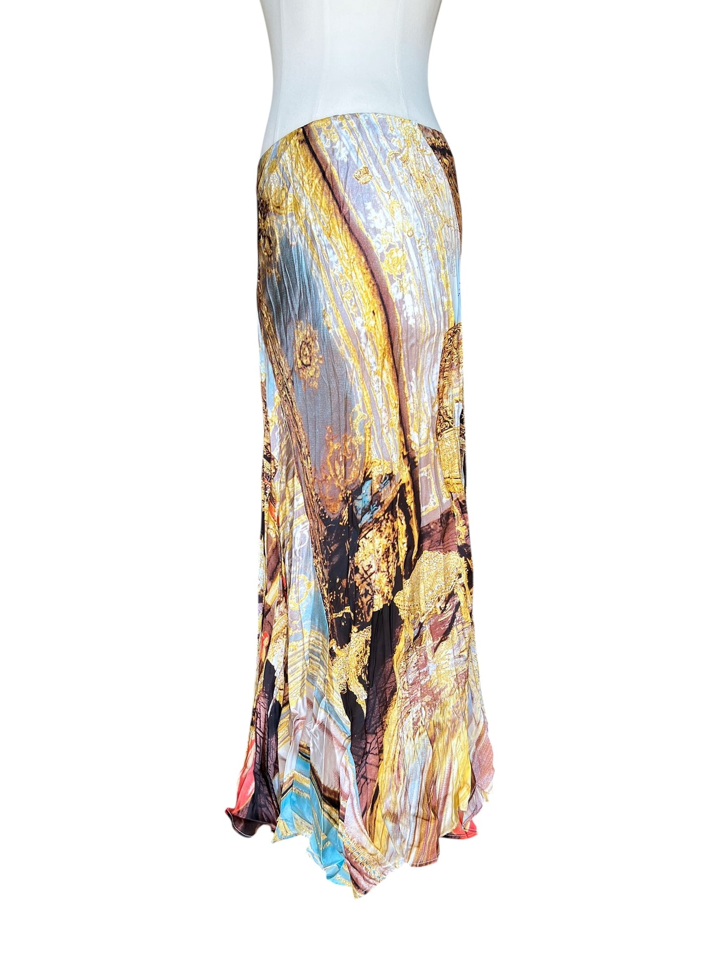 Roberto Cavalli Gonna Midi in Seta