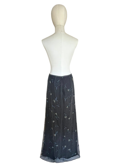 Prada FW1997  long embroidered skirt