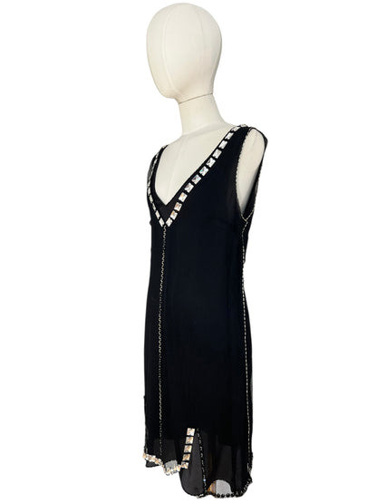 Prada FW 1997 embellished mini dress