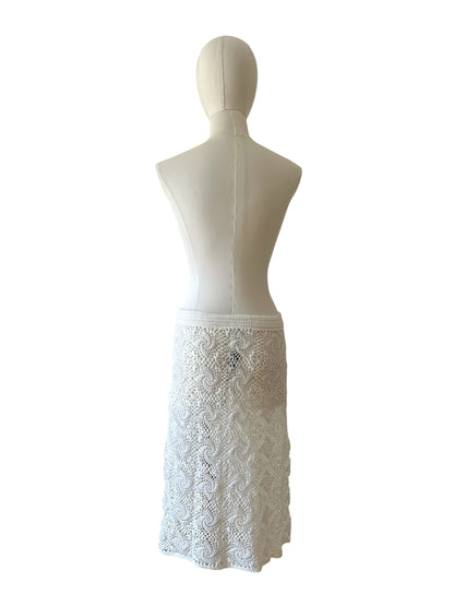 Dolce & Gabbana crochet embroidered skirt