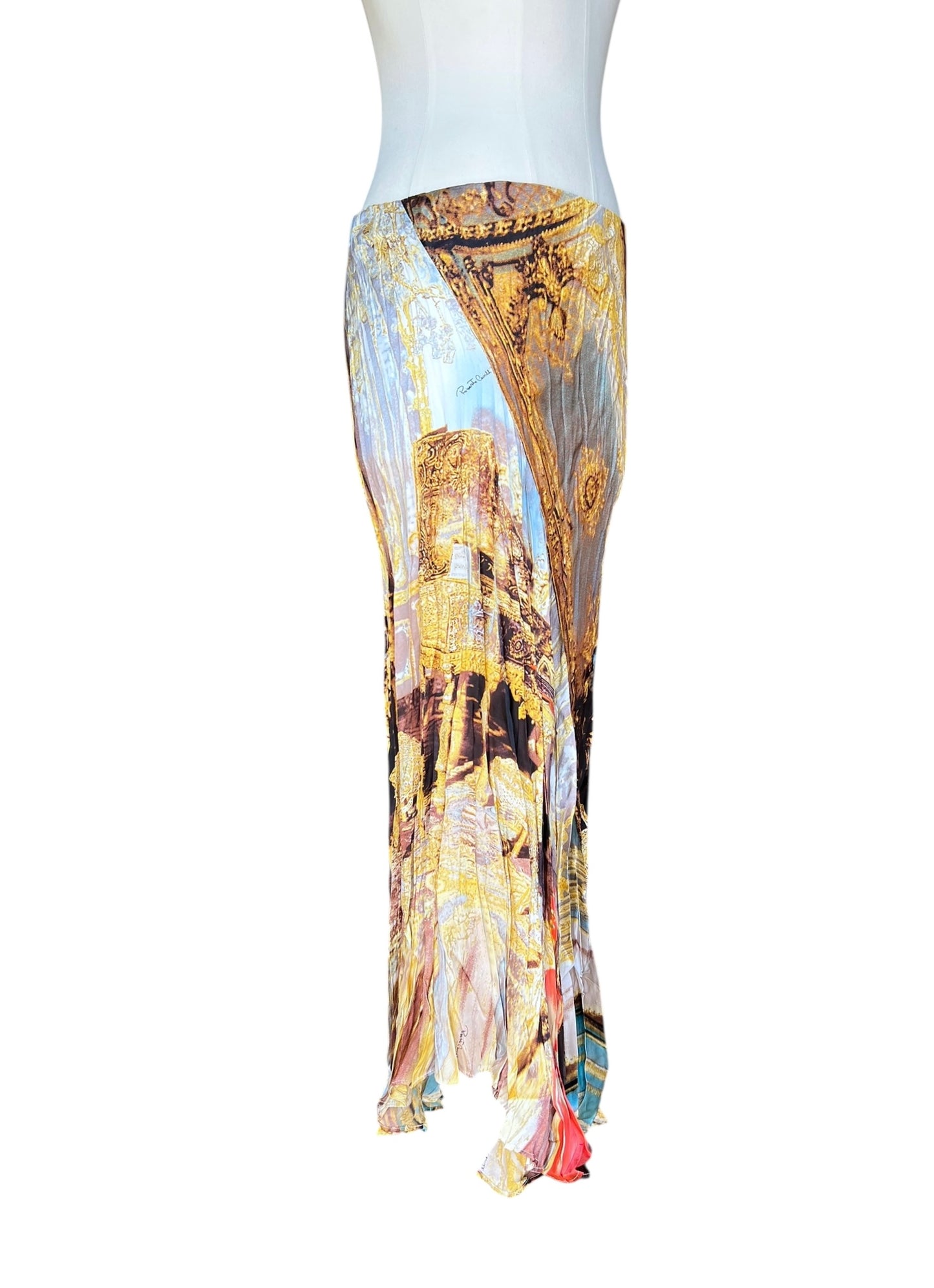 Roberto Cavalli Gonna Midi in Seta