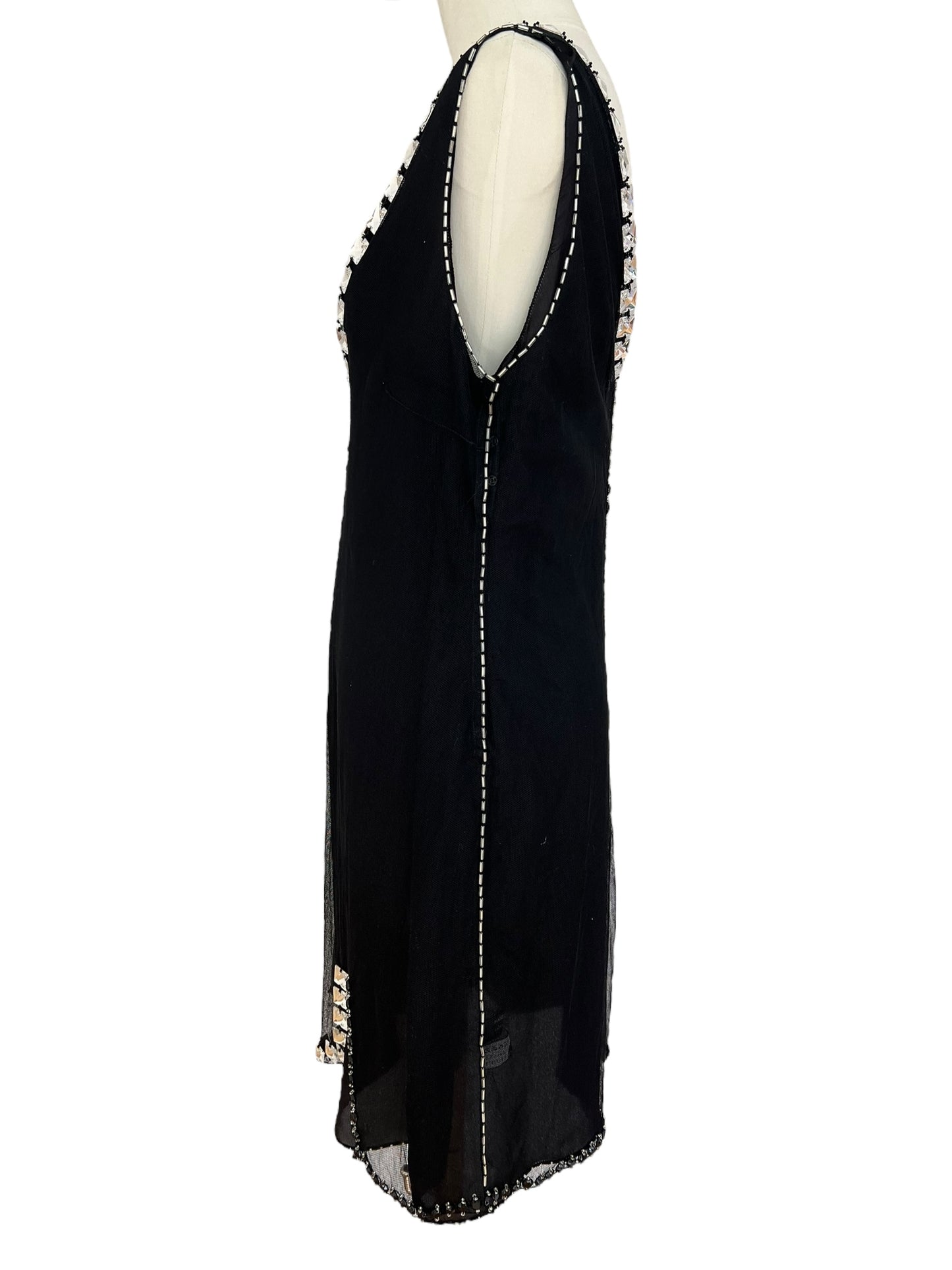 Prada FW 1997 embellished mini dress