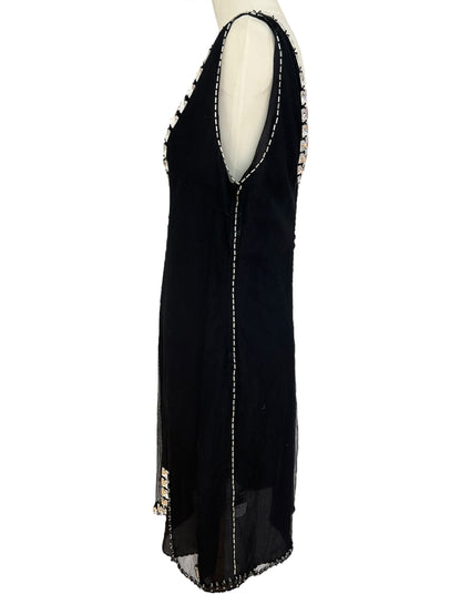 Prada FW 1997 embellished mini dress