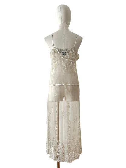 Ralph Lauren tulle embroidered dress
