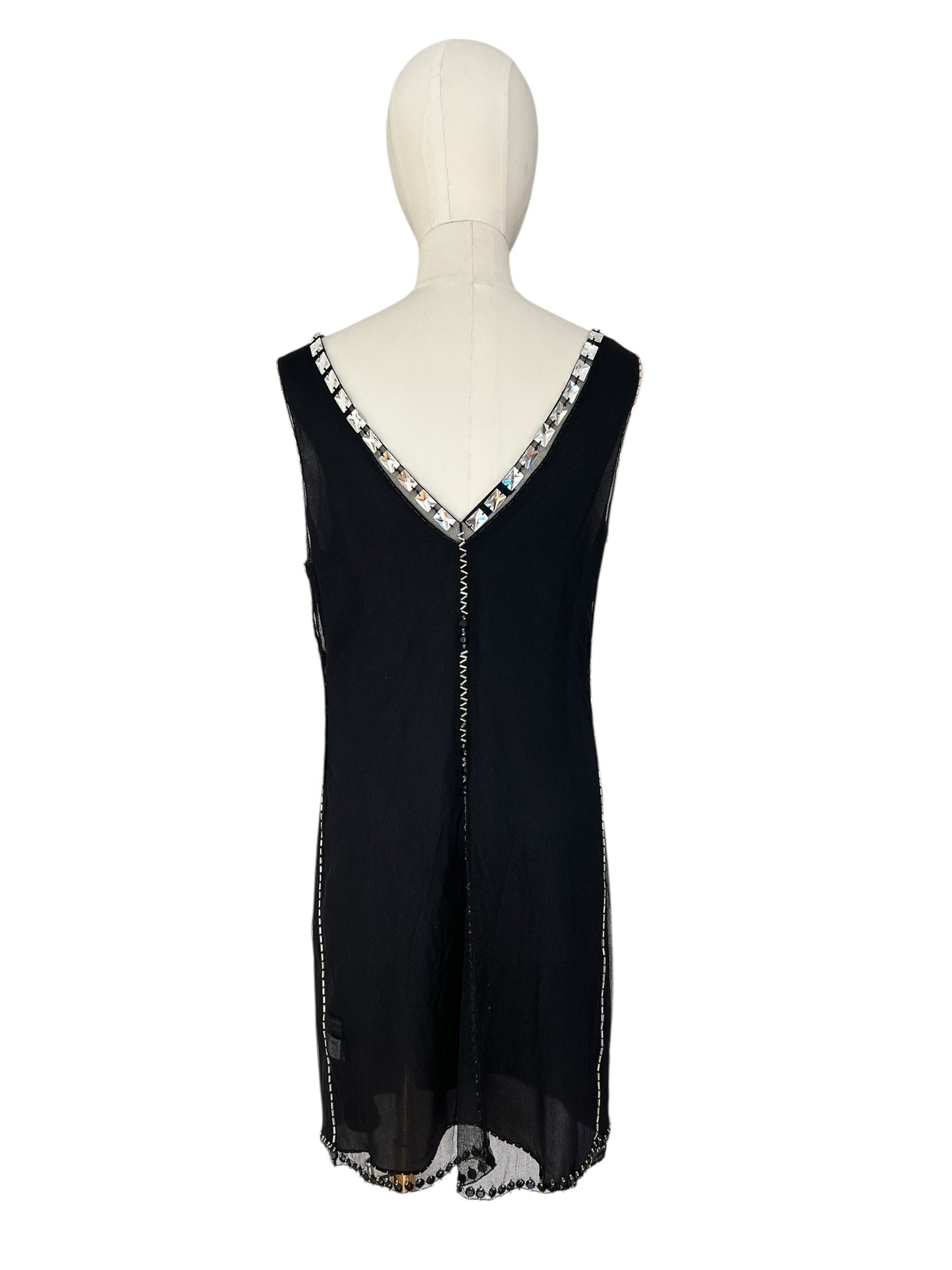 Prada FW 1997 embellished mini dress
