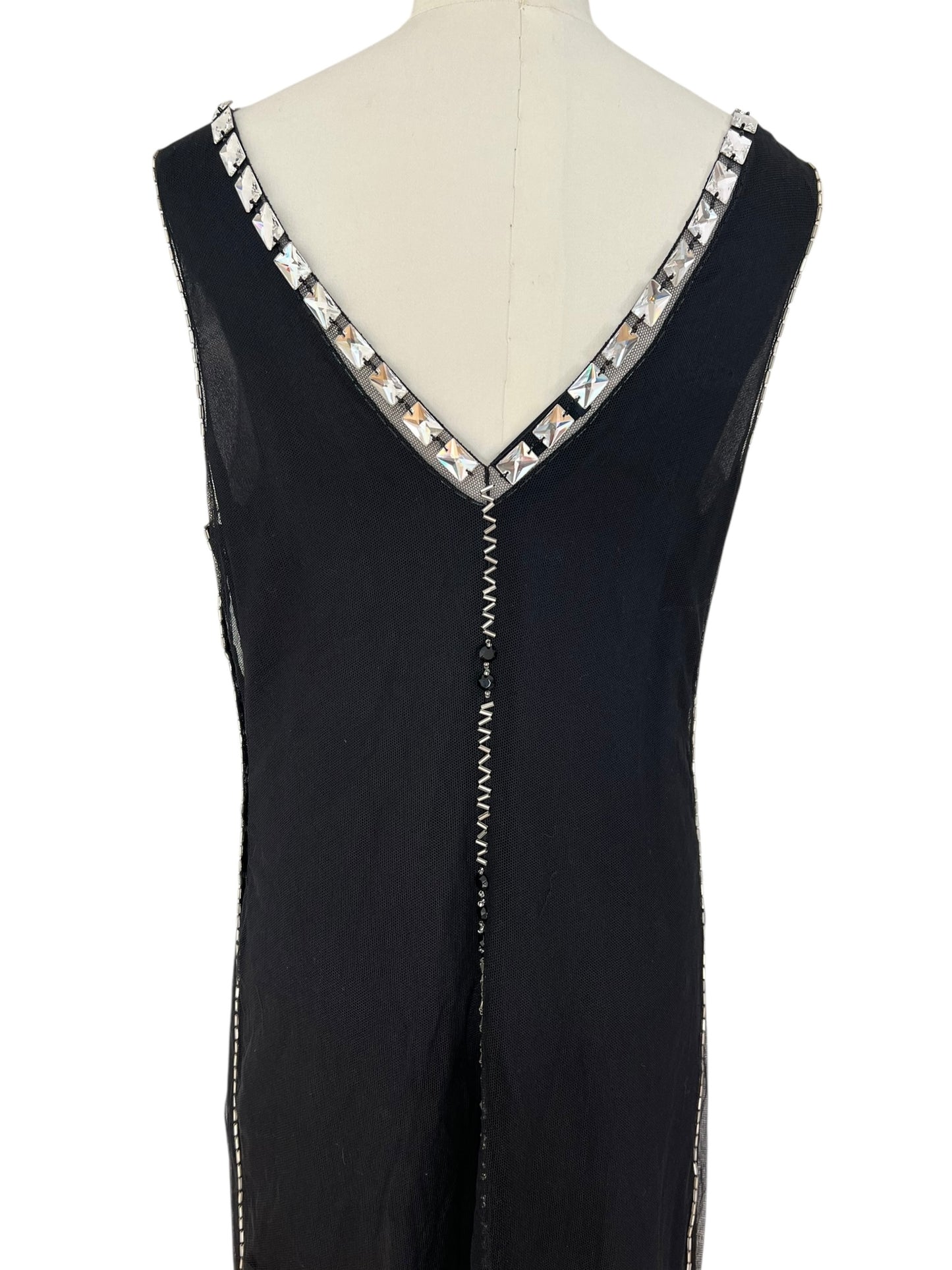 Prada FW 1997 embellished mini dress