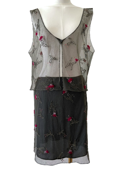 Prada FW1997  embroidered tulle ensamble