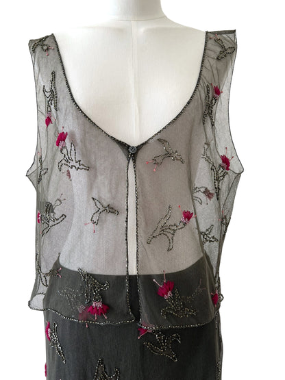 Prada FW1997  embroidered tulle ensamble