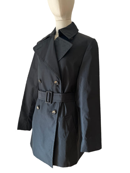 Gucci black belted trench