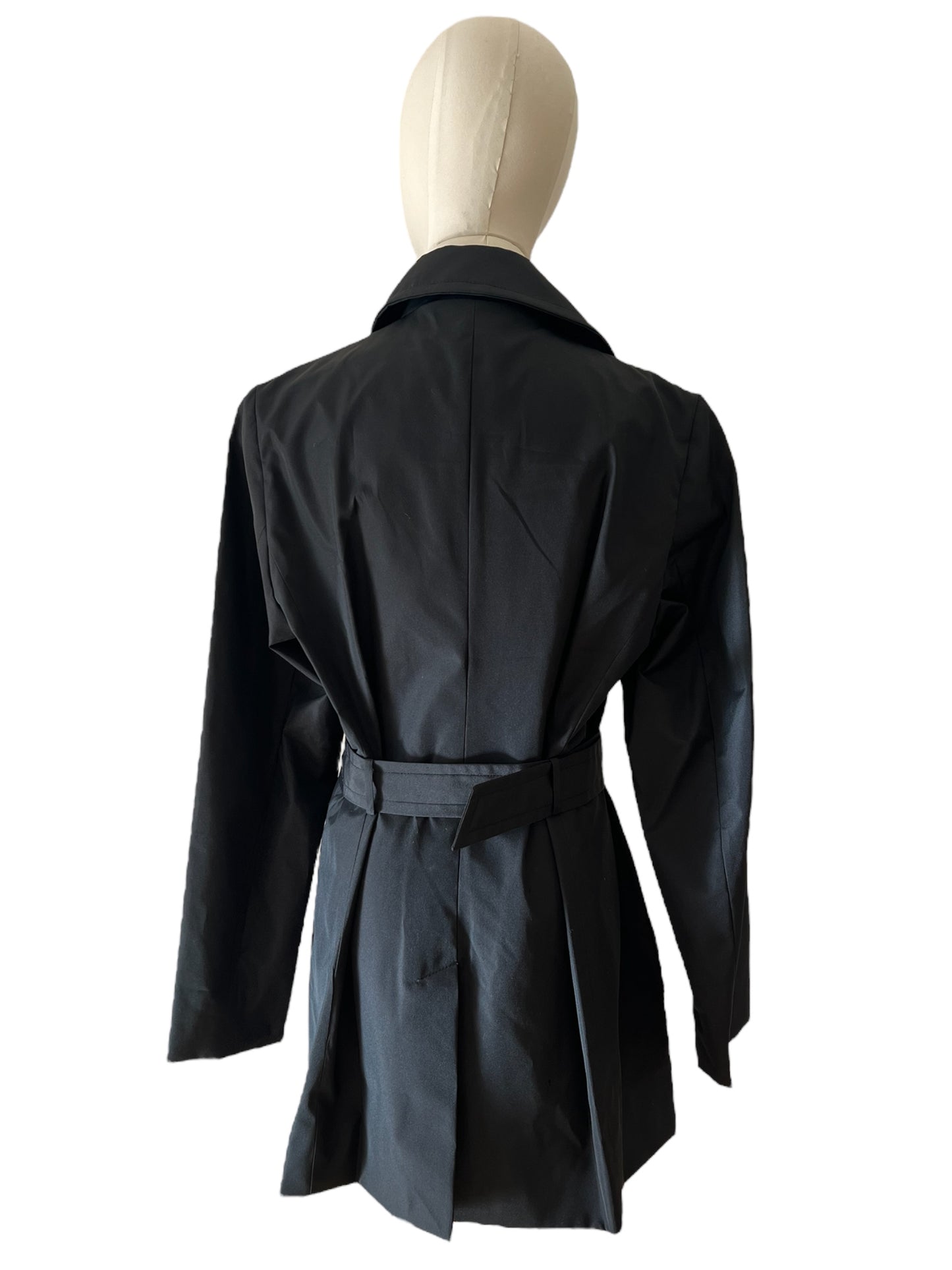 Gucci black belted trench