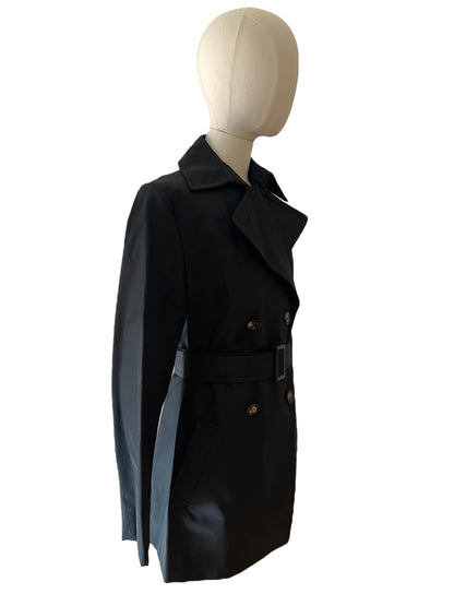 Gucci black belted trench