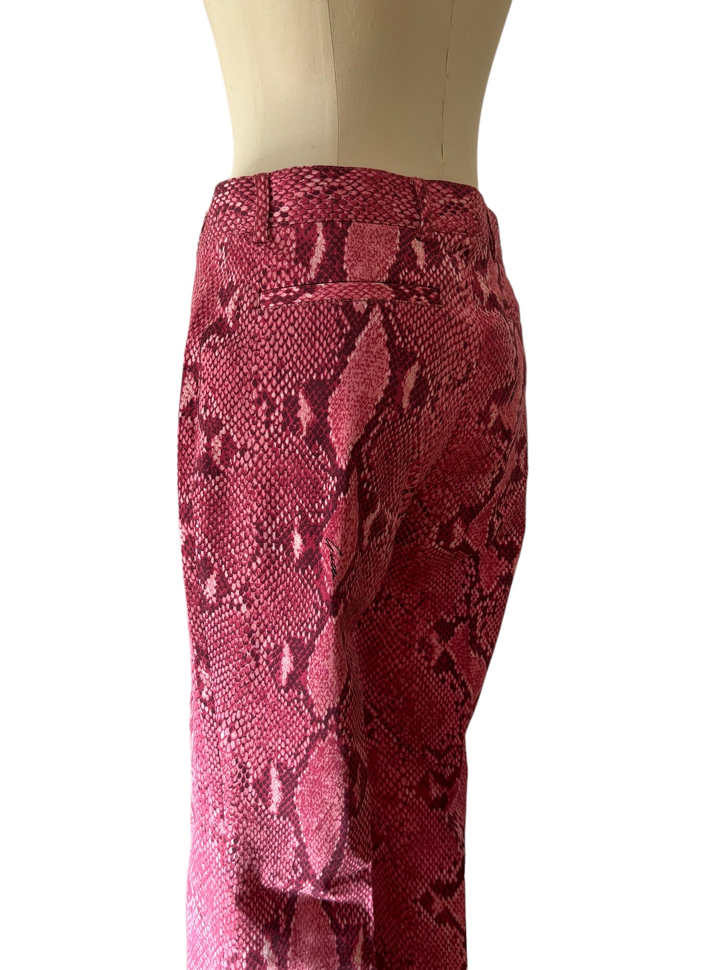 Gucci pink printed trousers