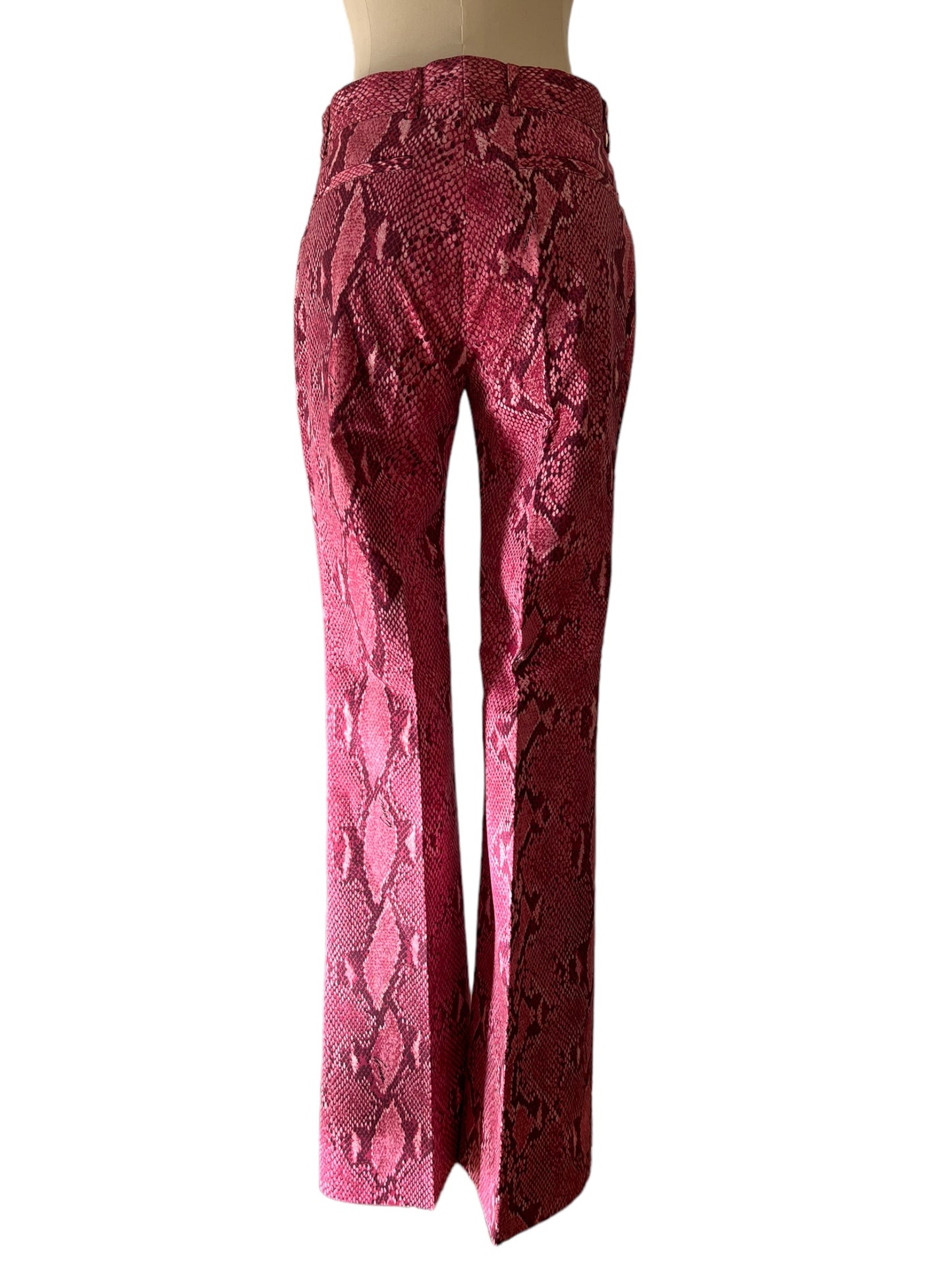 Gucci pink printed trousers