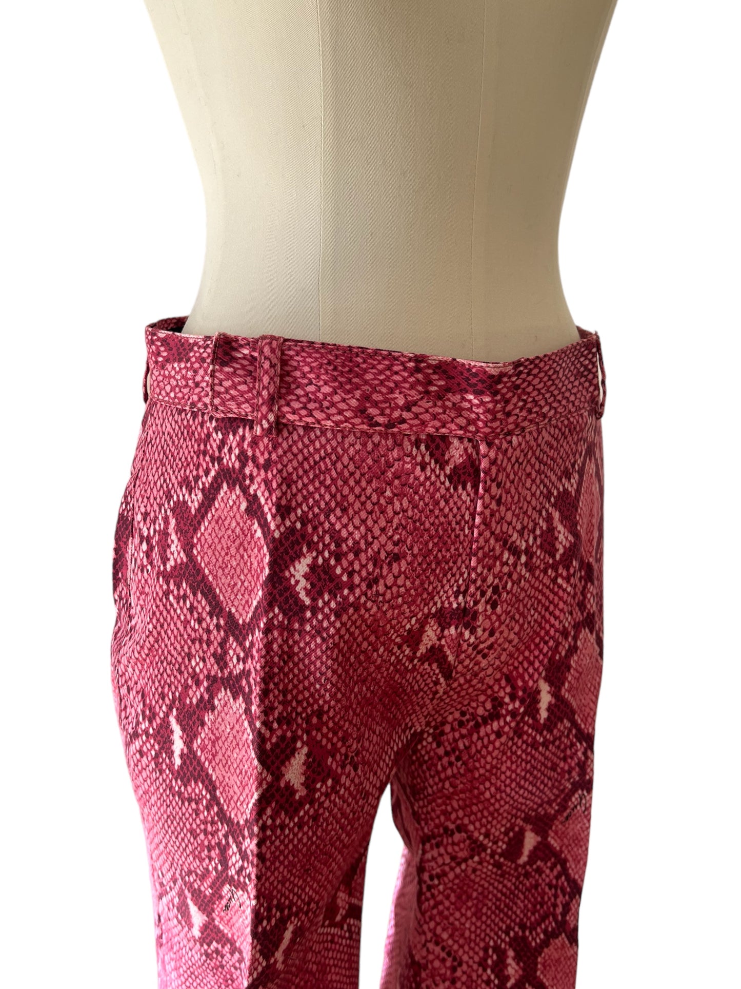 Gucci pantaloni stampati rosa 