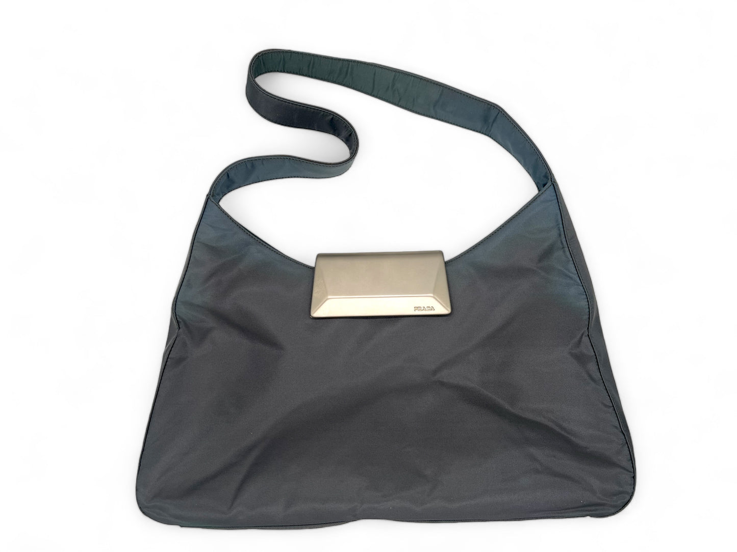 Prada borsa classica grigio cangiante