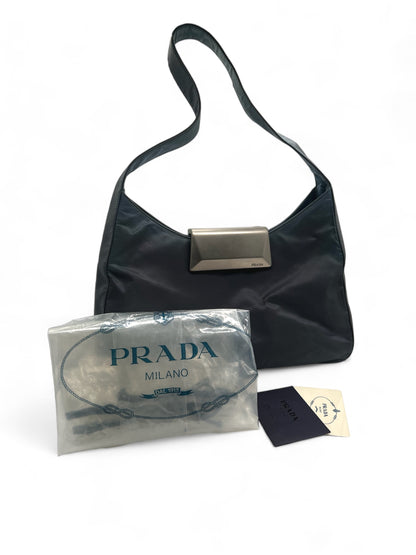 Prada borsa classica grigio cangiante