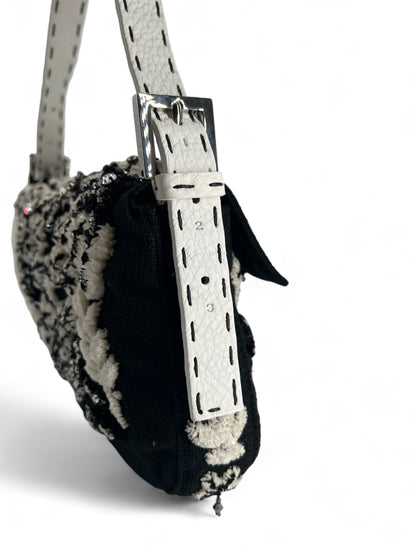 Fendi baguette black/white