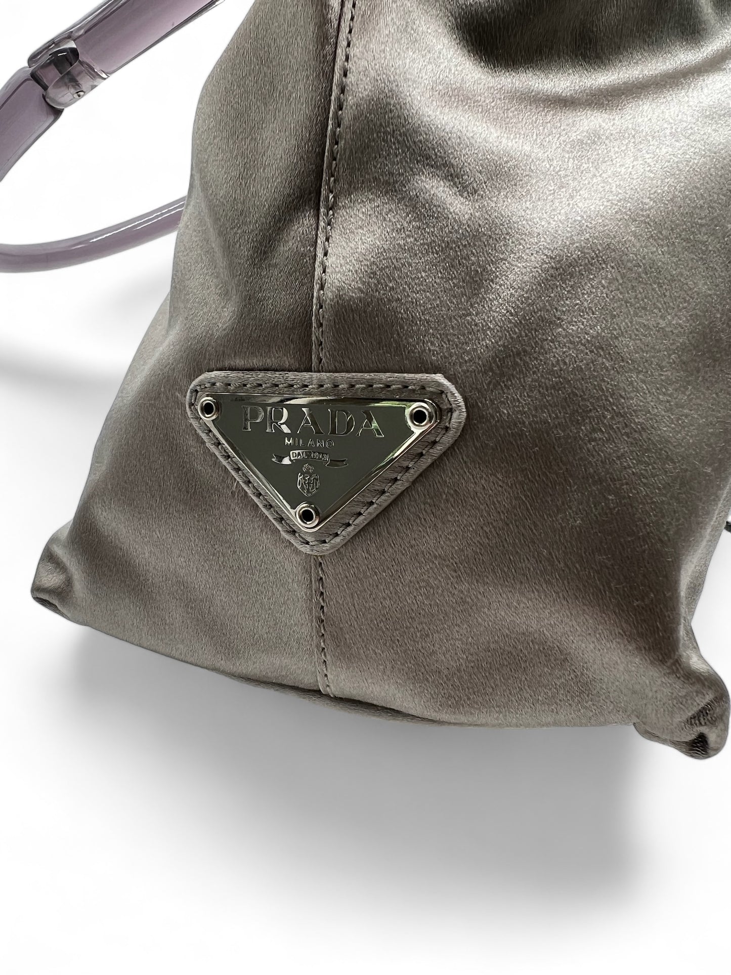 Prada satin shoulder bag