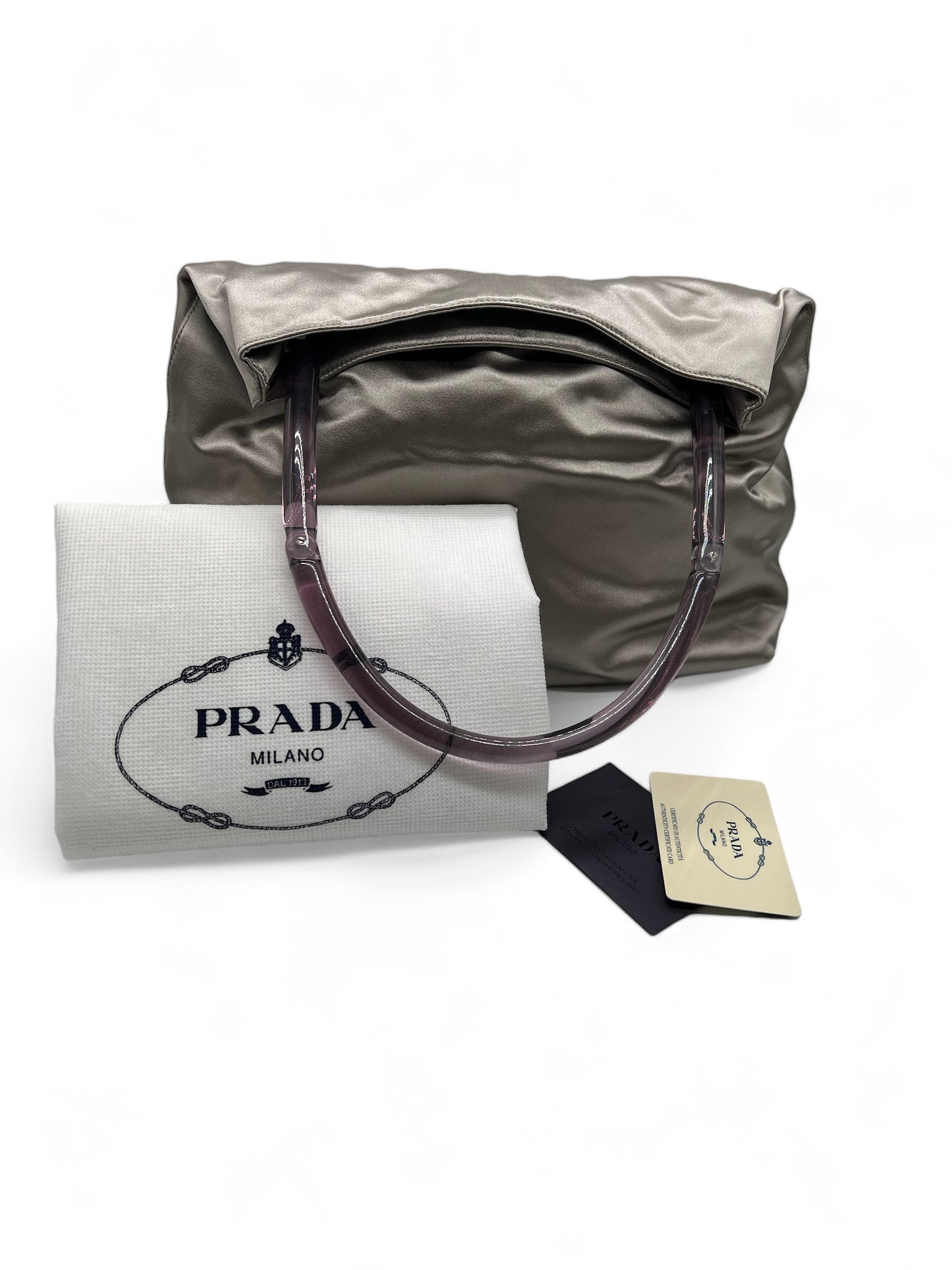 Prada borsa a tracolla in raso