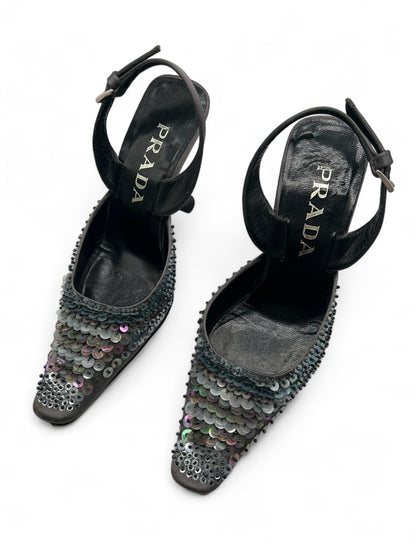 Prada pailettes shoes