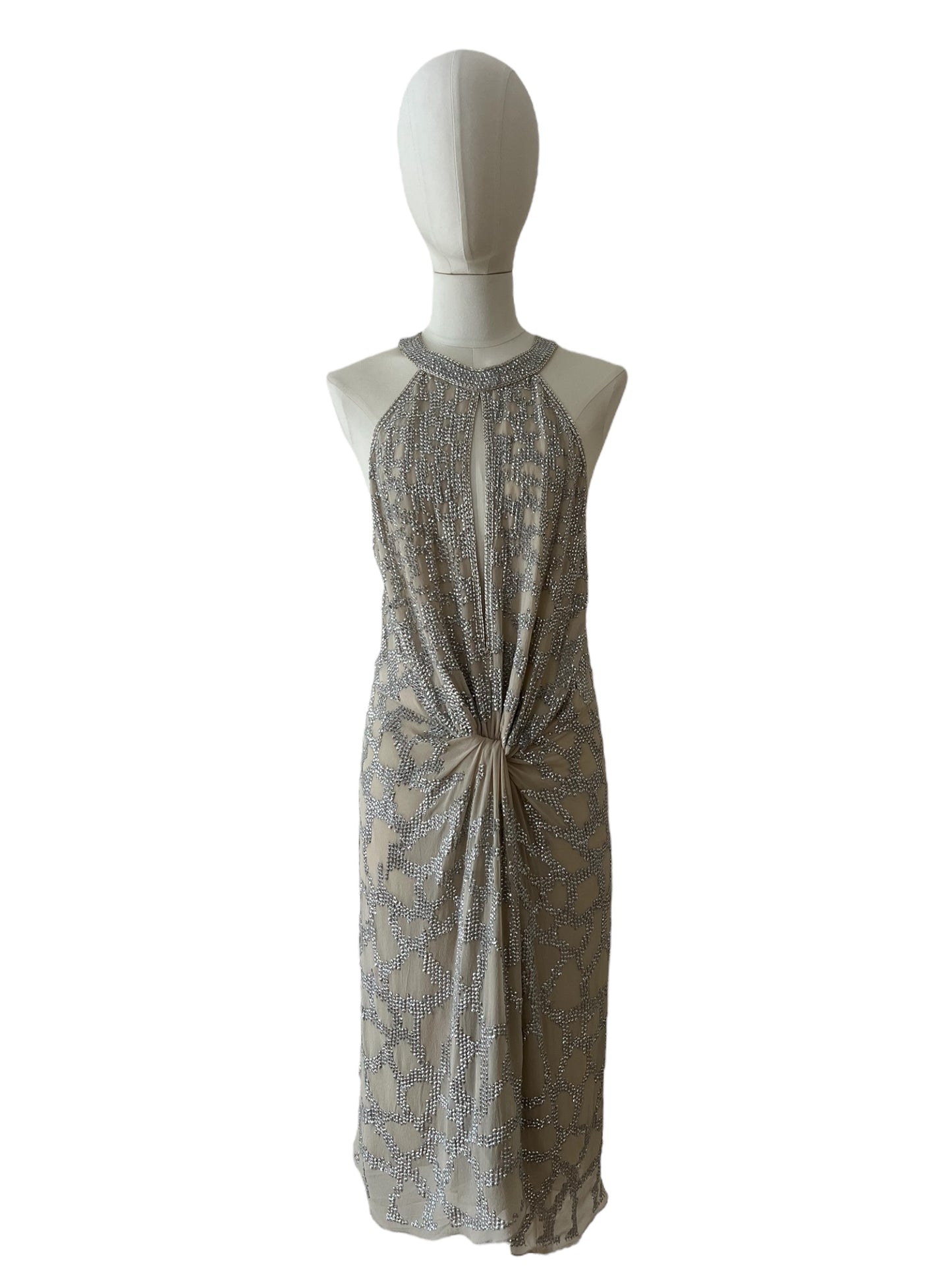 Roberto Cavalli silver dress