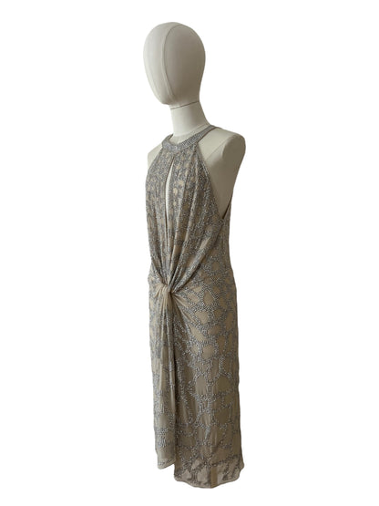 Roberto Cavalli silver dress