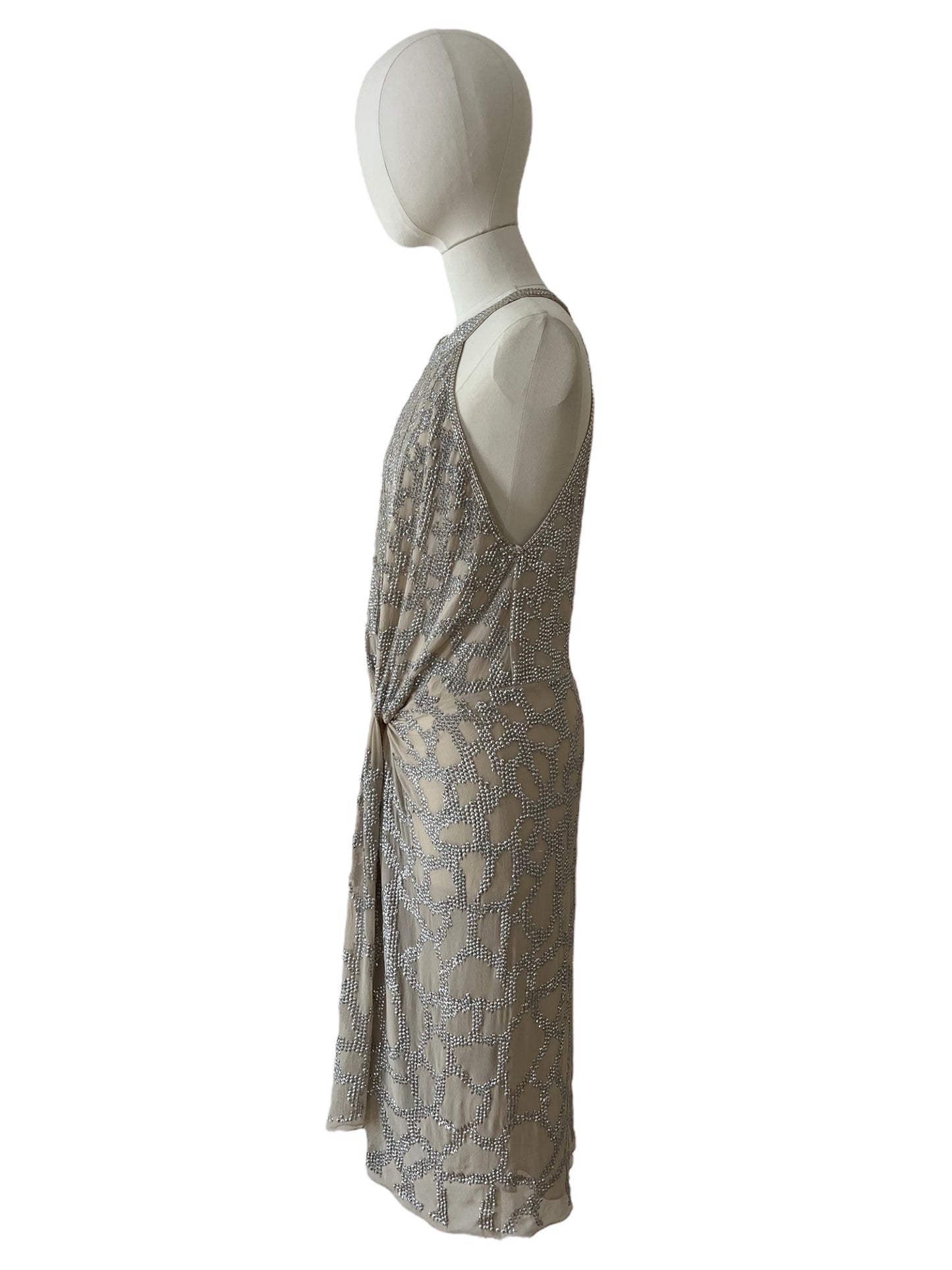 Roberto Cavalli silver dress