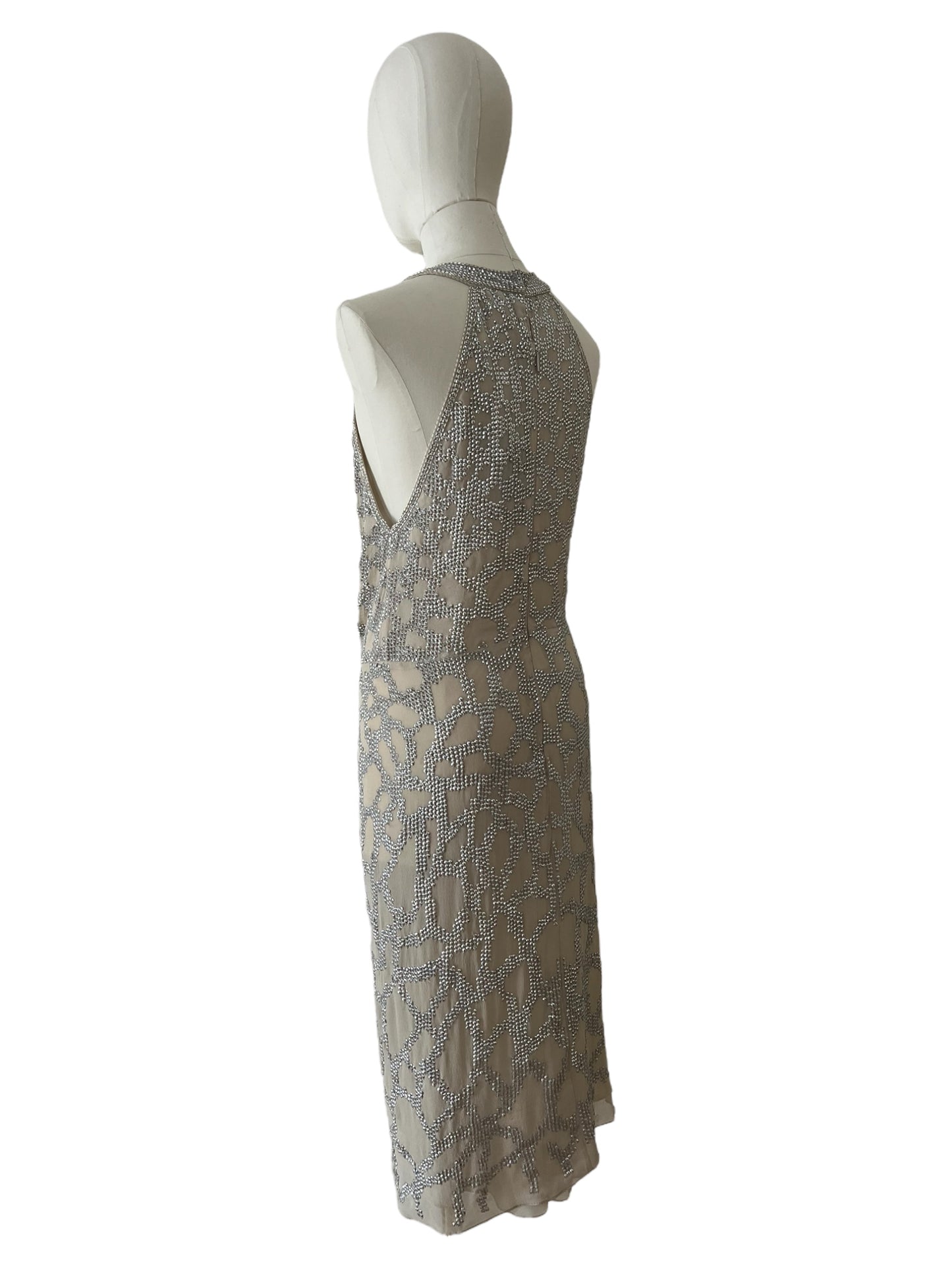 Roberto Cavalli silver dress